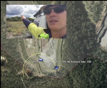 Tinyloc ràdio tracking salva un dron Sensefly eBee després de l'atac d'un àguila